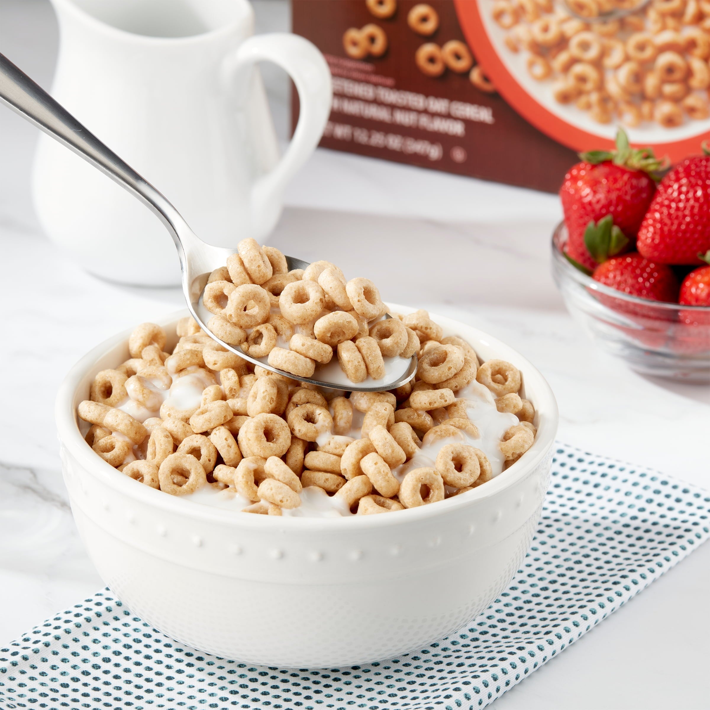 Great Value Honey Nut O's Oat Breakfast Cereal, 12.25 oz, 1 Count