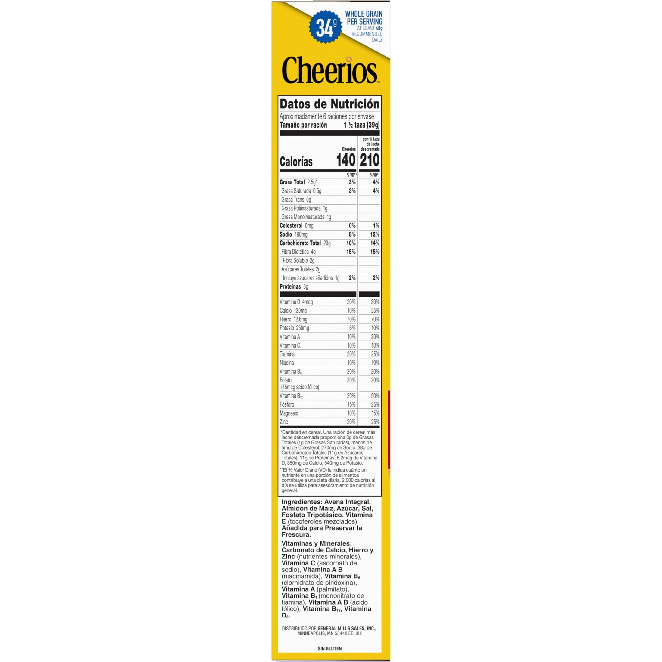 Cheerios, Heart Healthy Gluten Free Breakfast Cereal, 8.9 oz