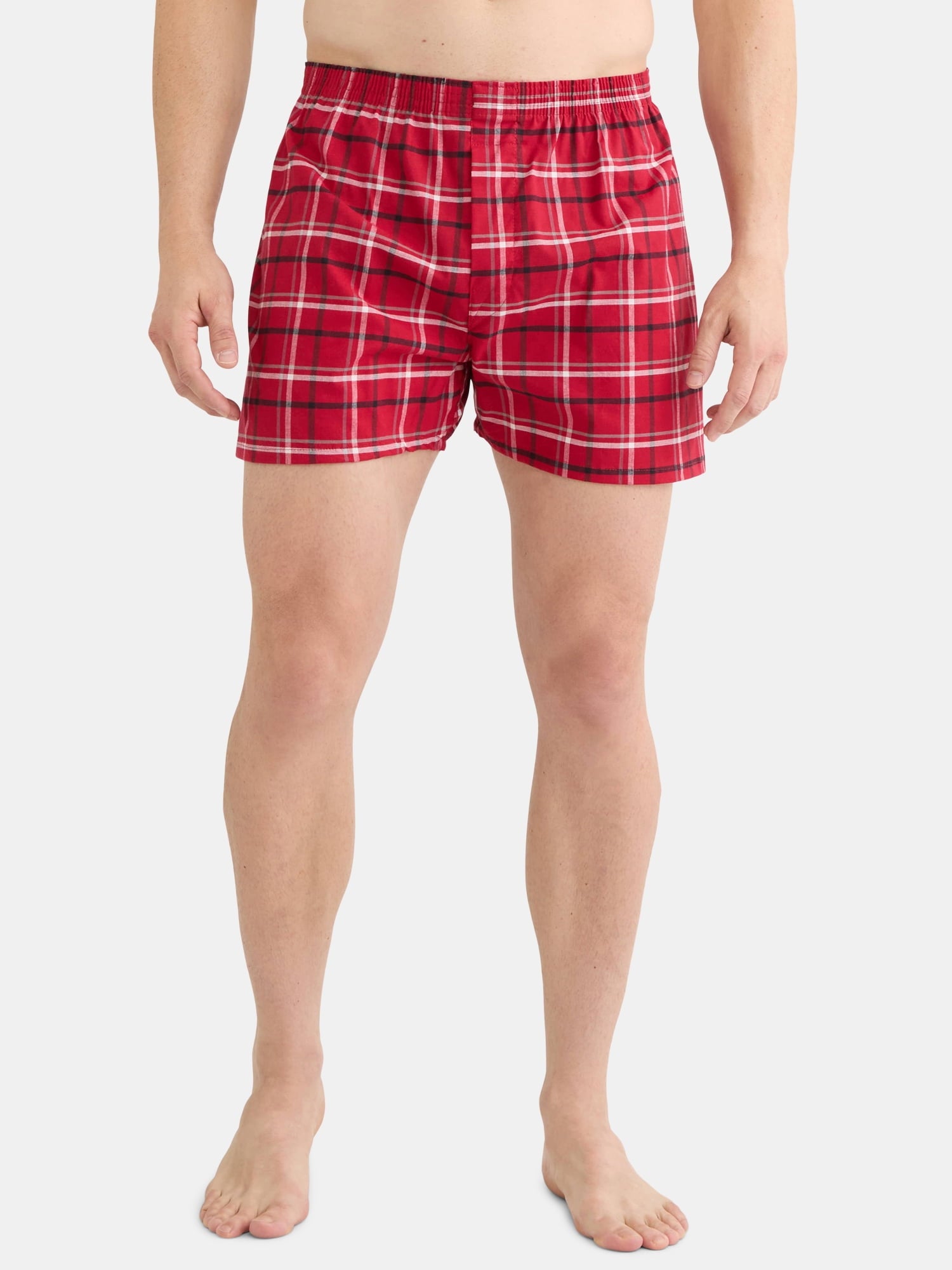 George Men's Moisture-Wicking Stretch Woven Boxers, 6-Pack, Sizes S-2XL