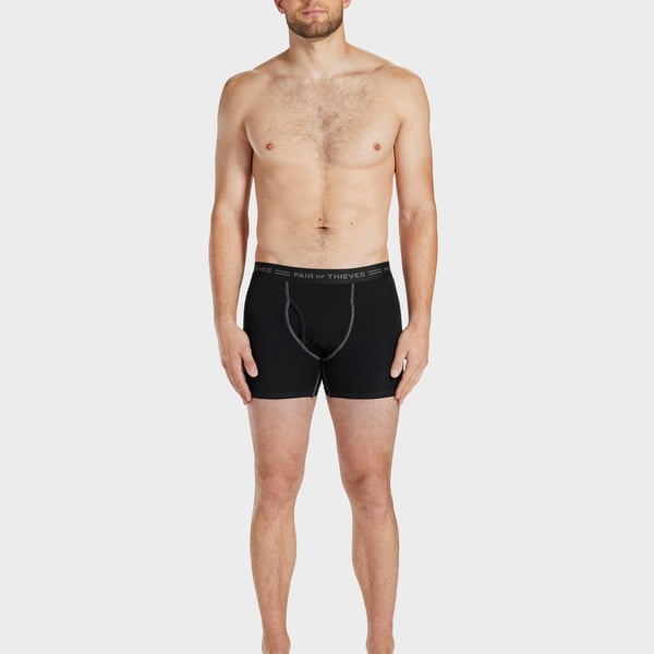 Pair of Thieves Men's 4-Way Cotton Stretch Boxer Briefs, 3-Pack
