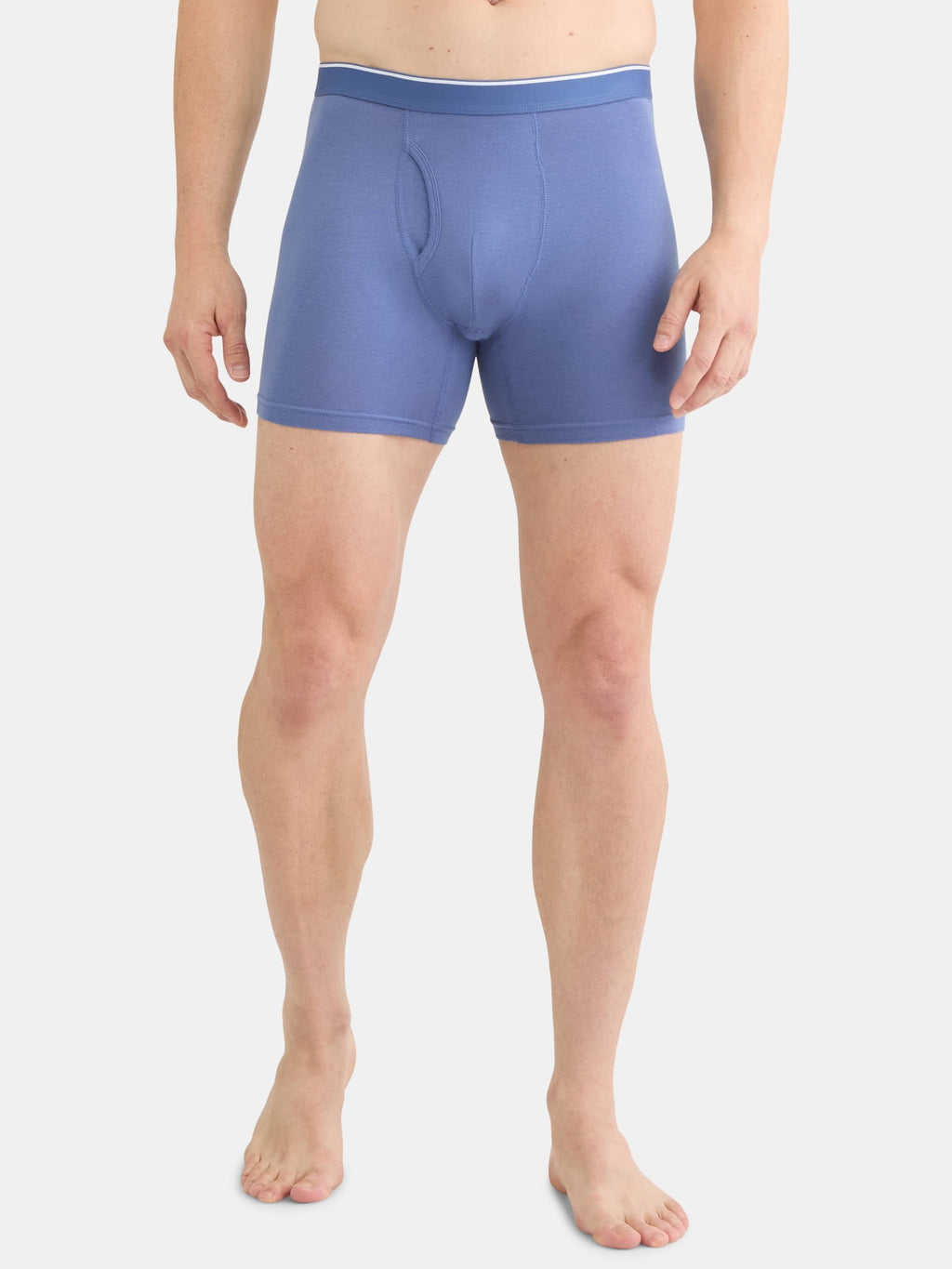 George Men's Cotton Blend Stretch Boxer Briefs, 6-Pack, Sizes S-2XL