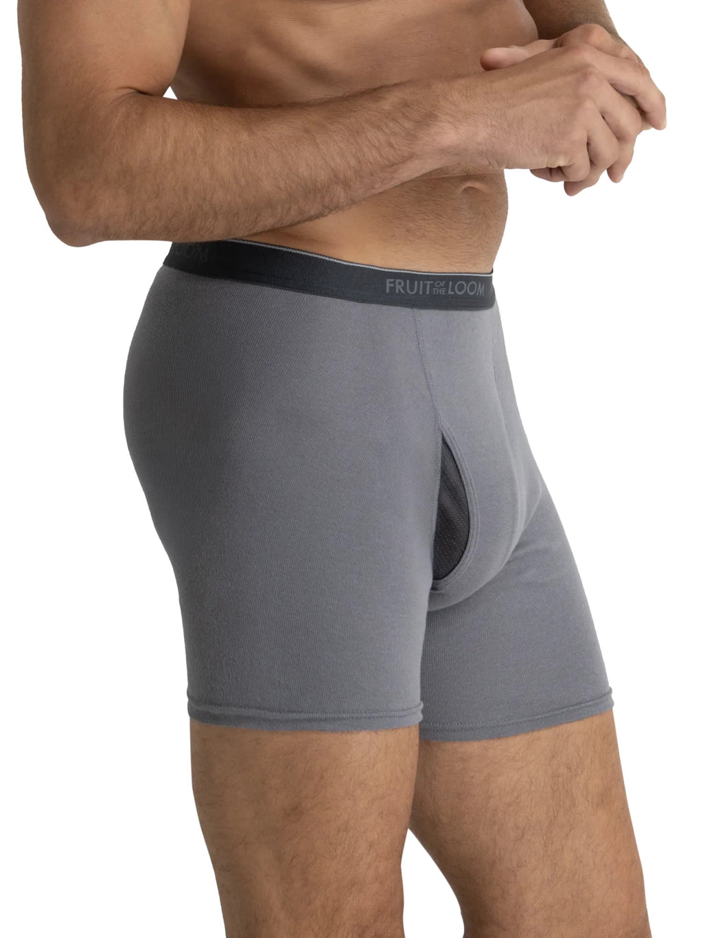 Fruit of the Loom Men's CoolZone Boxer Briefs, Moisture‑Wicking, Mesh Fly, No Ride Up, Multipacks, Sizes S-3XL