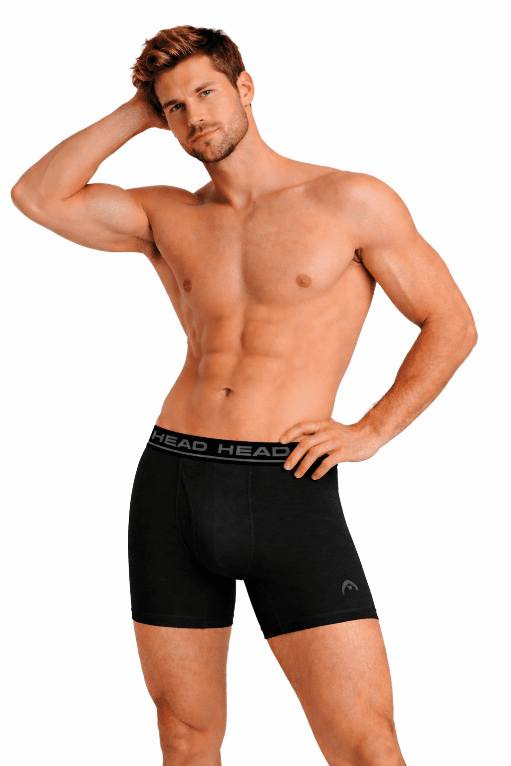 Men’s HEAD Cotton Essentials Underwear Boxer Briefs with Contrast Waistband, 6-Pack (Sizes S–XL)