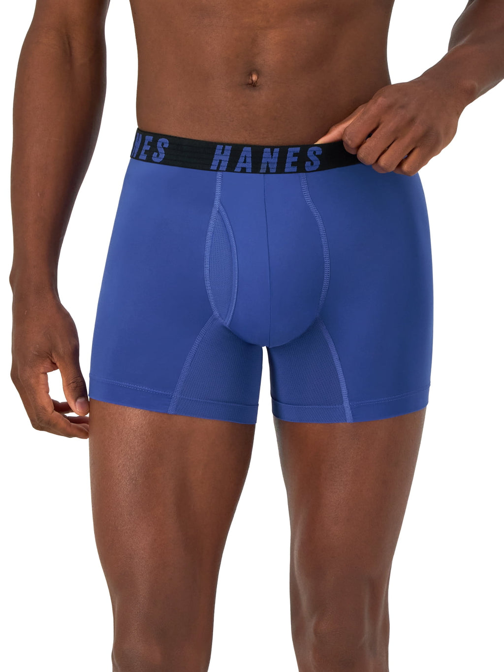 Hanes Moves Men's Anti-Chafe Trunk Underwear, X-Temp, 3-Pack, 4" Inseam