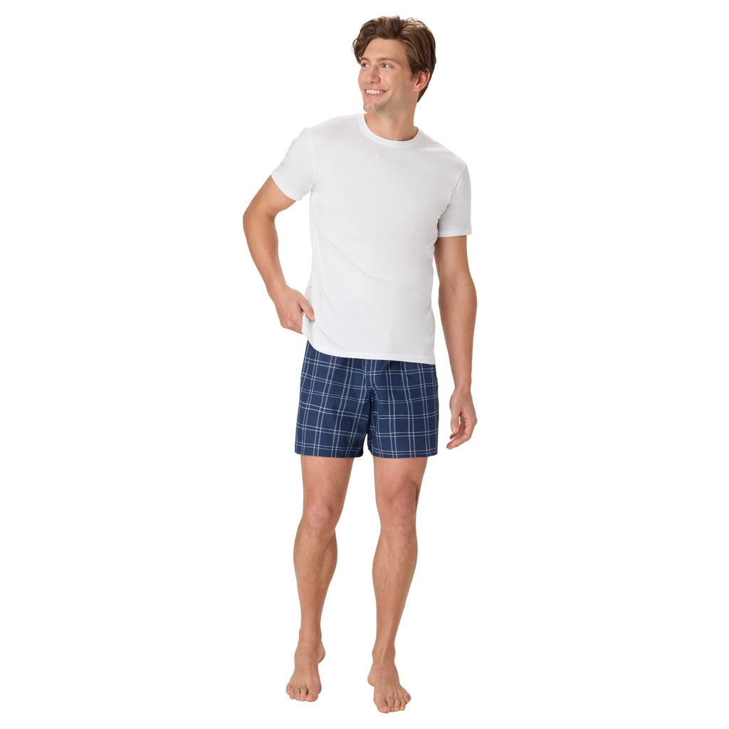 Hanes Mens Underwear Boxers, 6-Pack, Softer Woven Boxers for Men, Cotton Blend