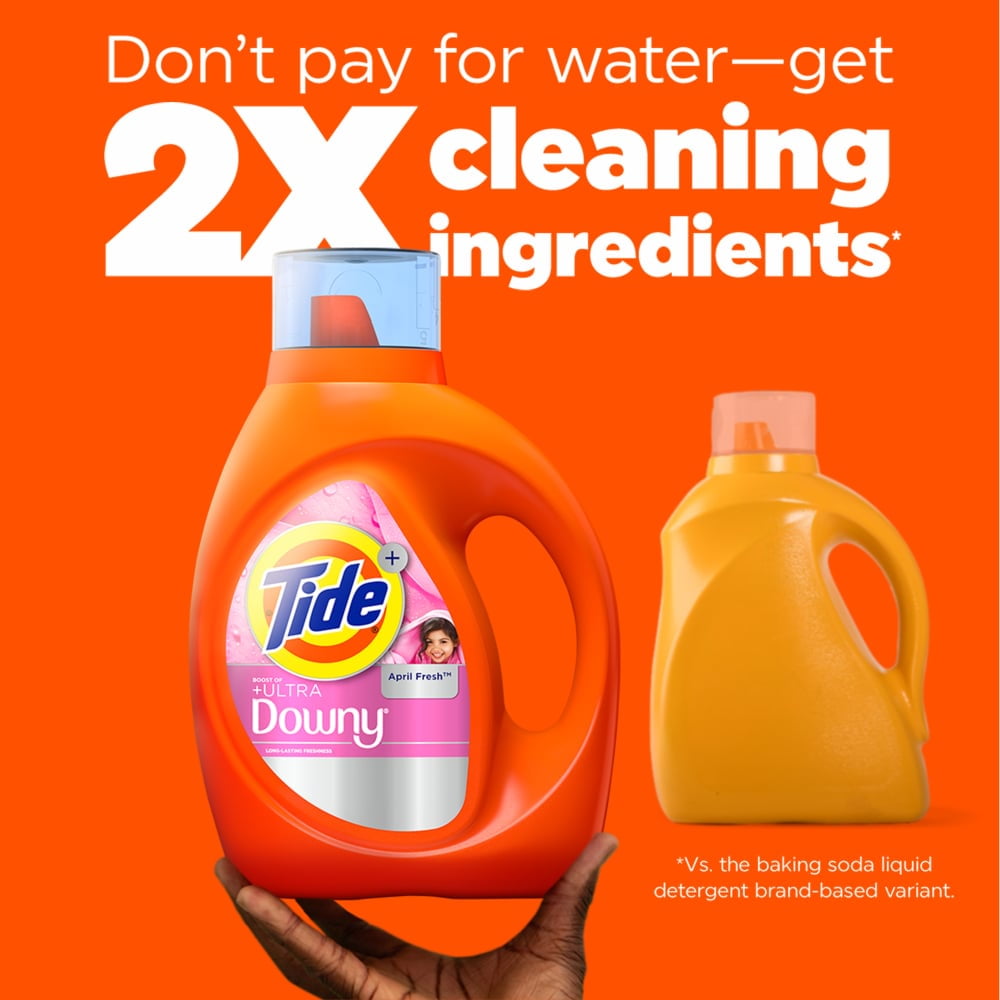 Tide With Downy April Fresh Liquid Laundry Detergent - 30 fl oz - Pack of 2