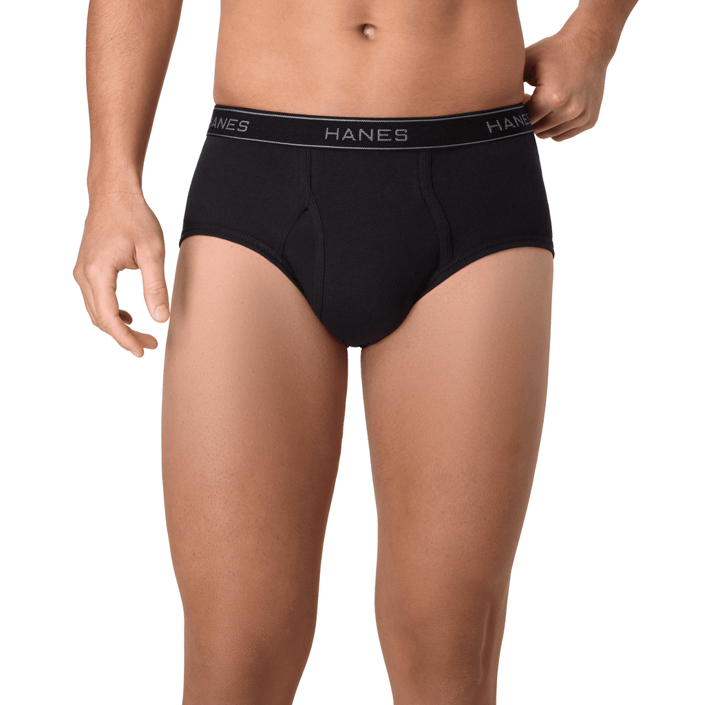 Hanes Men's Underwear Briefs Pack, Mid-Rise, ComfortSoft Waistband, 6-Pack Assorted S