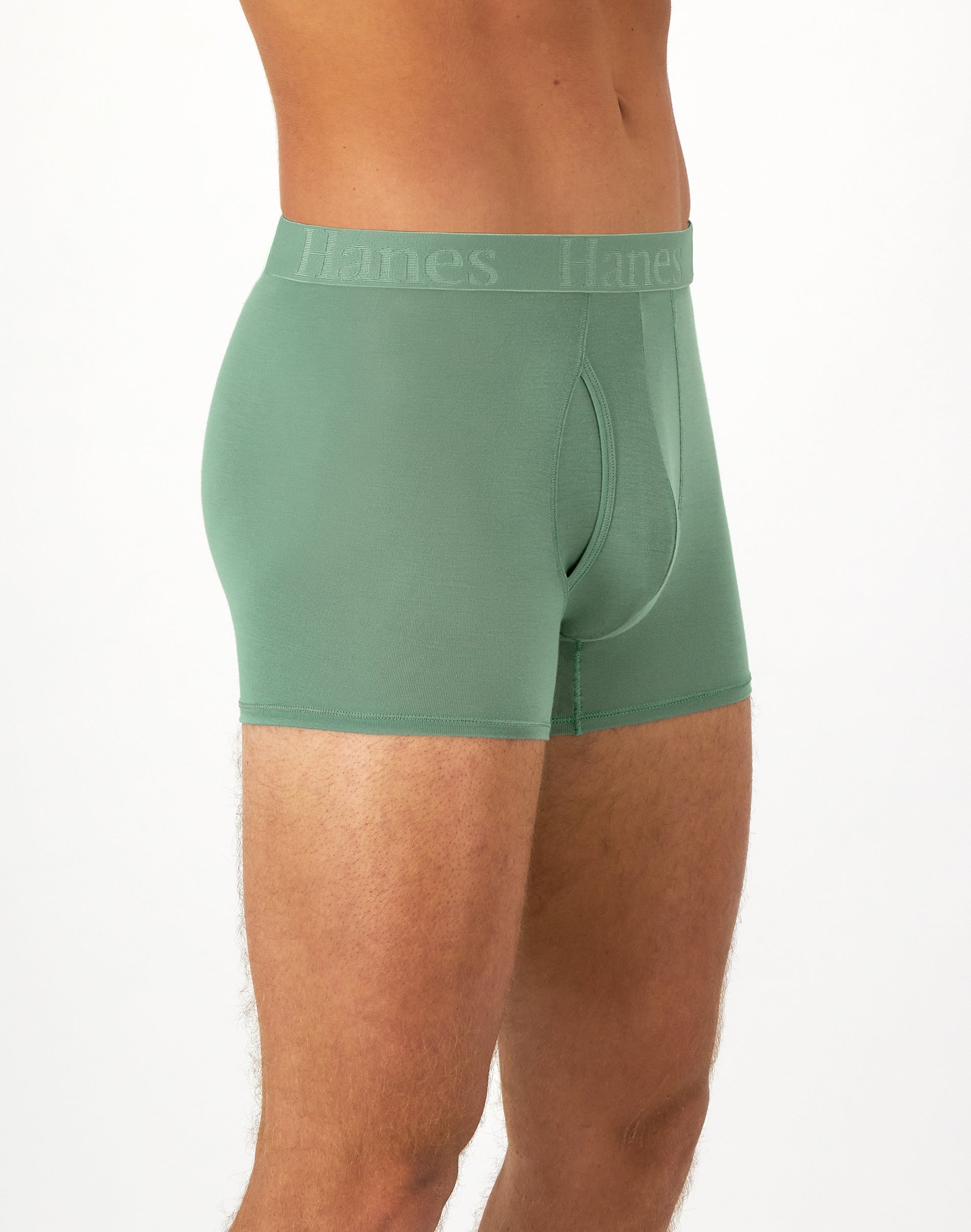 Hanes Originals Men's SuperSoft Trunk Underwear, 3-Pack, Sexy , Moisture Wicking, Neutrals Assorted S