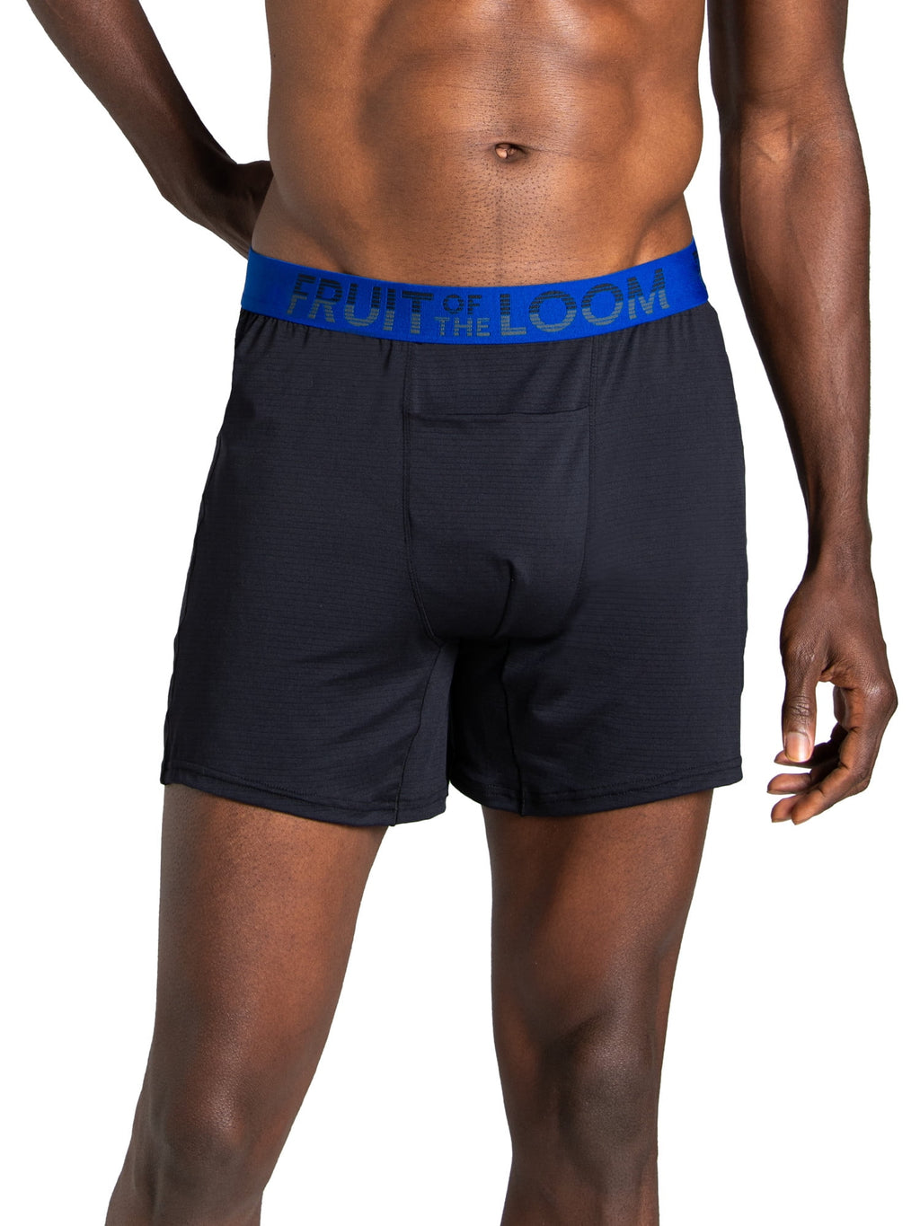 Fruit of the Loom Men's 360 Stretch Performance Cooling Channels Boxer Briefs, 6-Pack