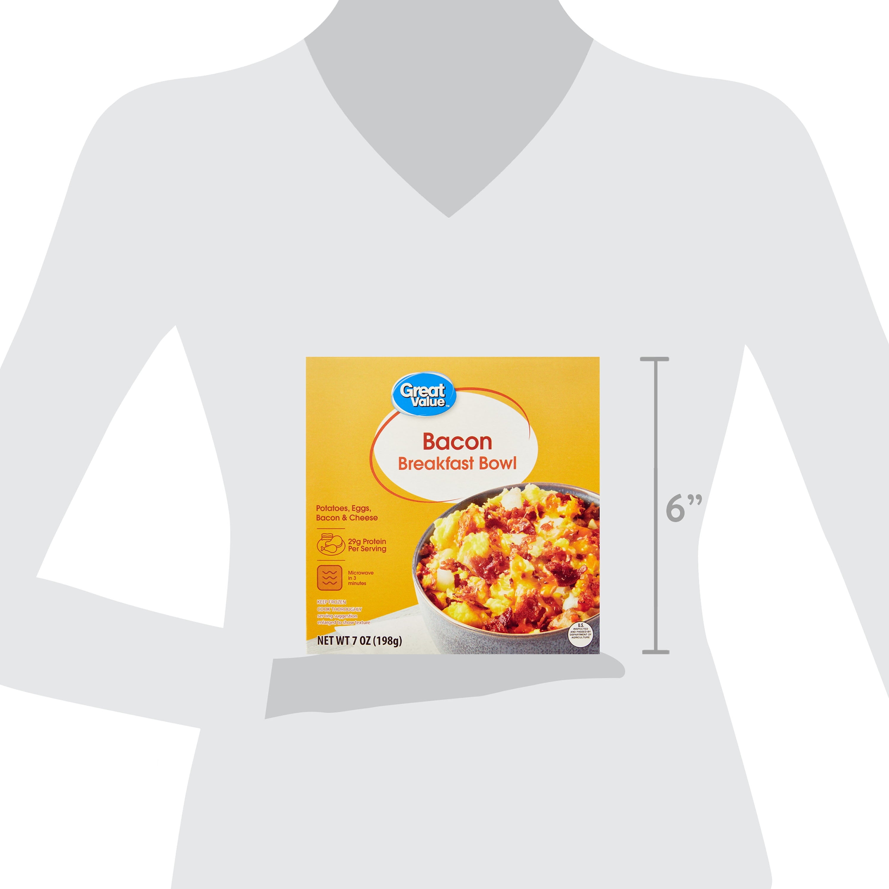 Great Value Bacon Breakfast Bowl, 7 oz