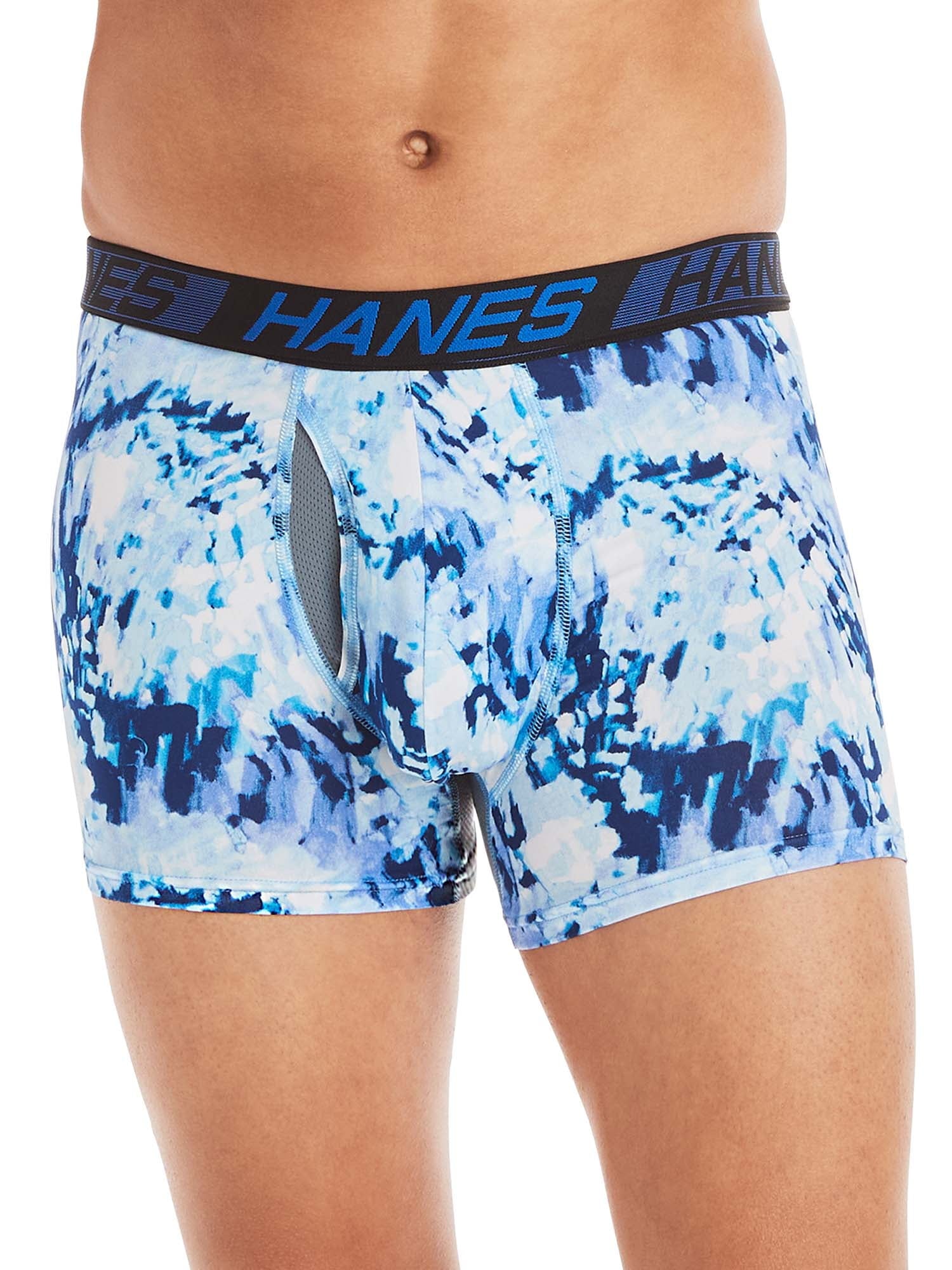 Hanes X-Temp Total Support Pouch Men's Long Leg Boxer Briefs, Anti-Chafing Underwear, 3-Pack