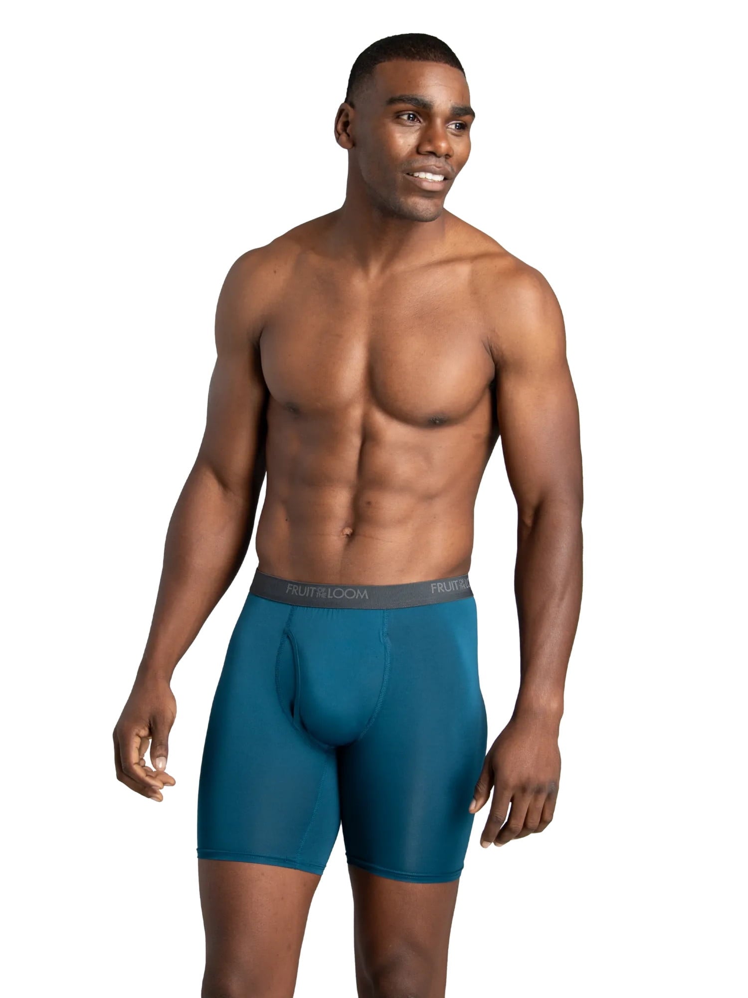 Fruit of the Loom Men's Micro-Stretch Ribbed Boxer Briefs, 6-Pack
