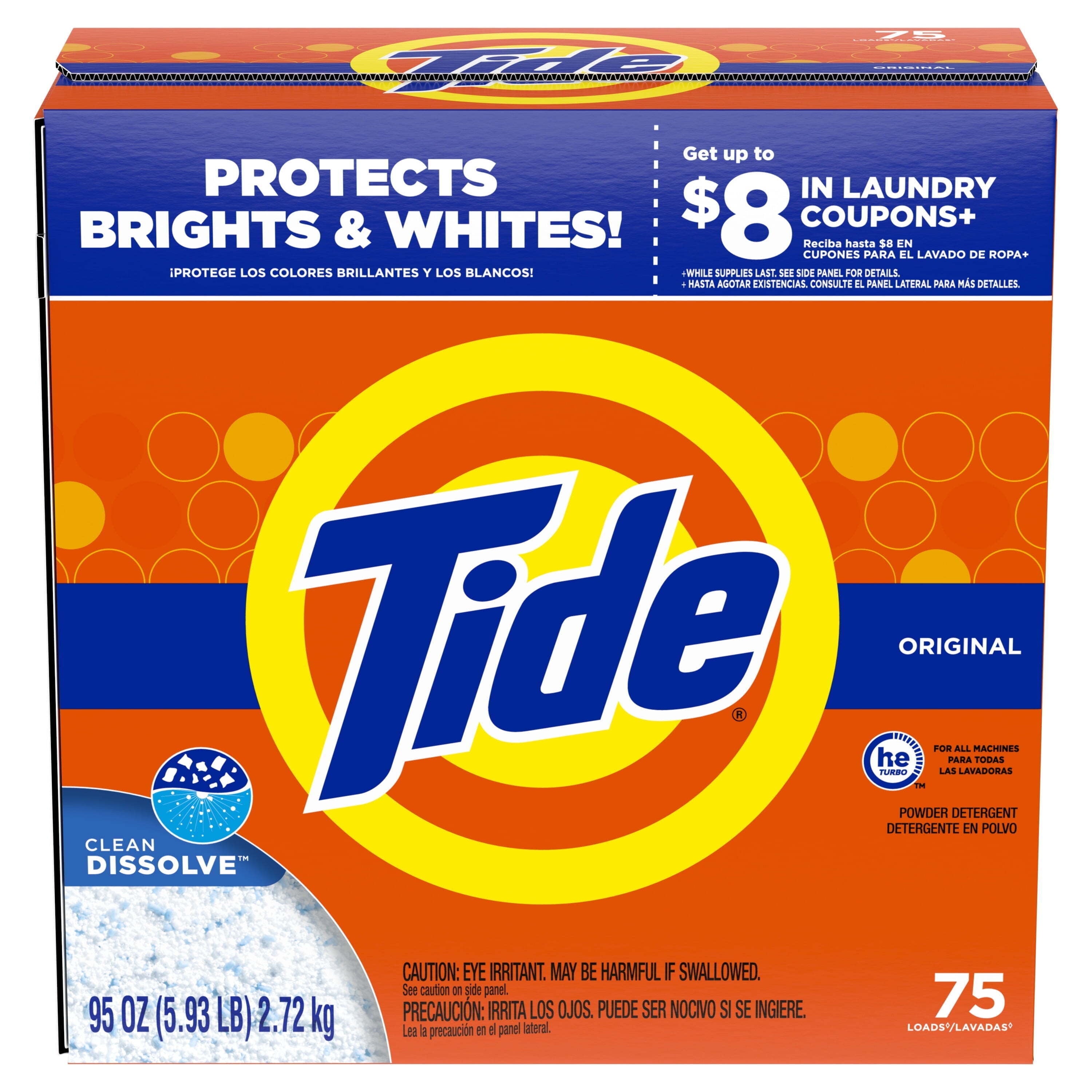 Tide Powder Laundry Detergent, Original Scent, 143 oz, 113 Loads