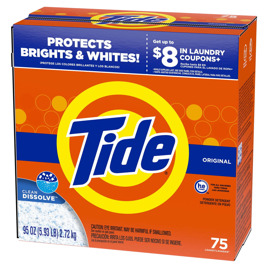 Tide Powder Laundry Detergent, Original Scent, 143 oz, 113 Loads