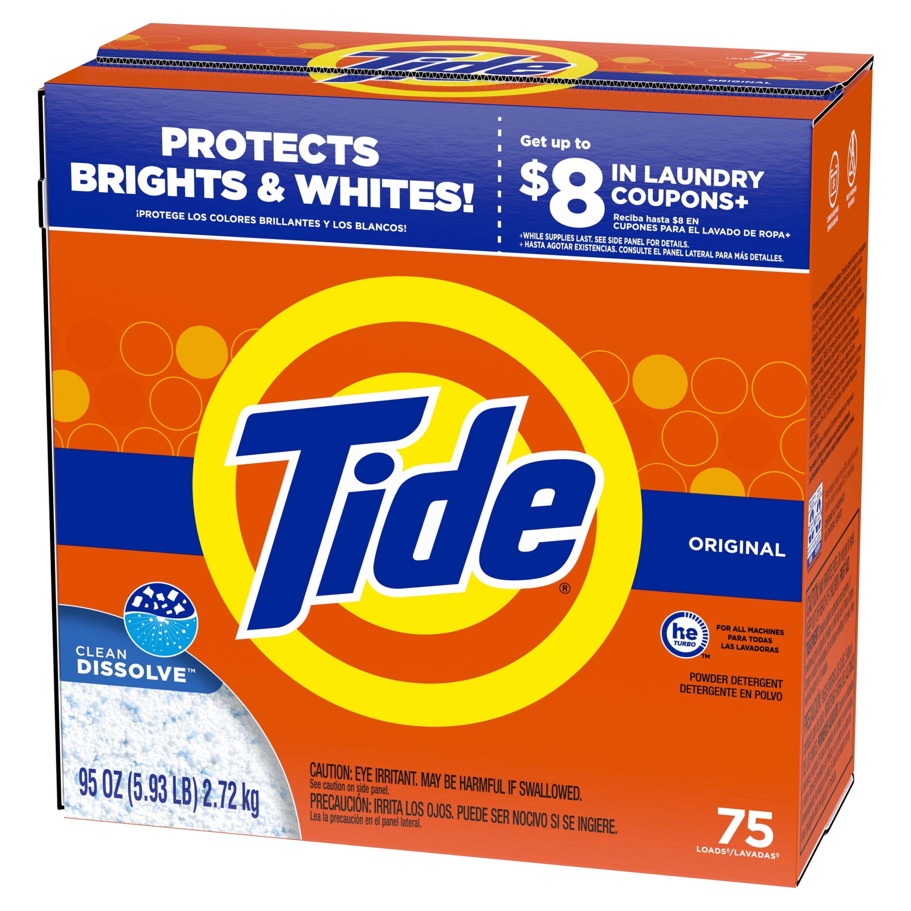 Tide Powder Laundry Detergent, Original Scent, 143 oz, 113 Loads