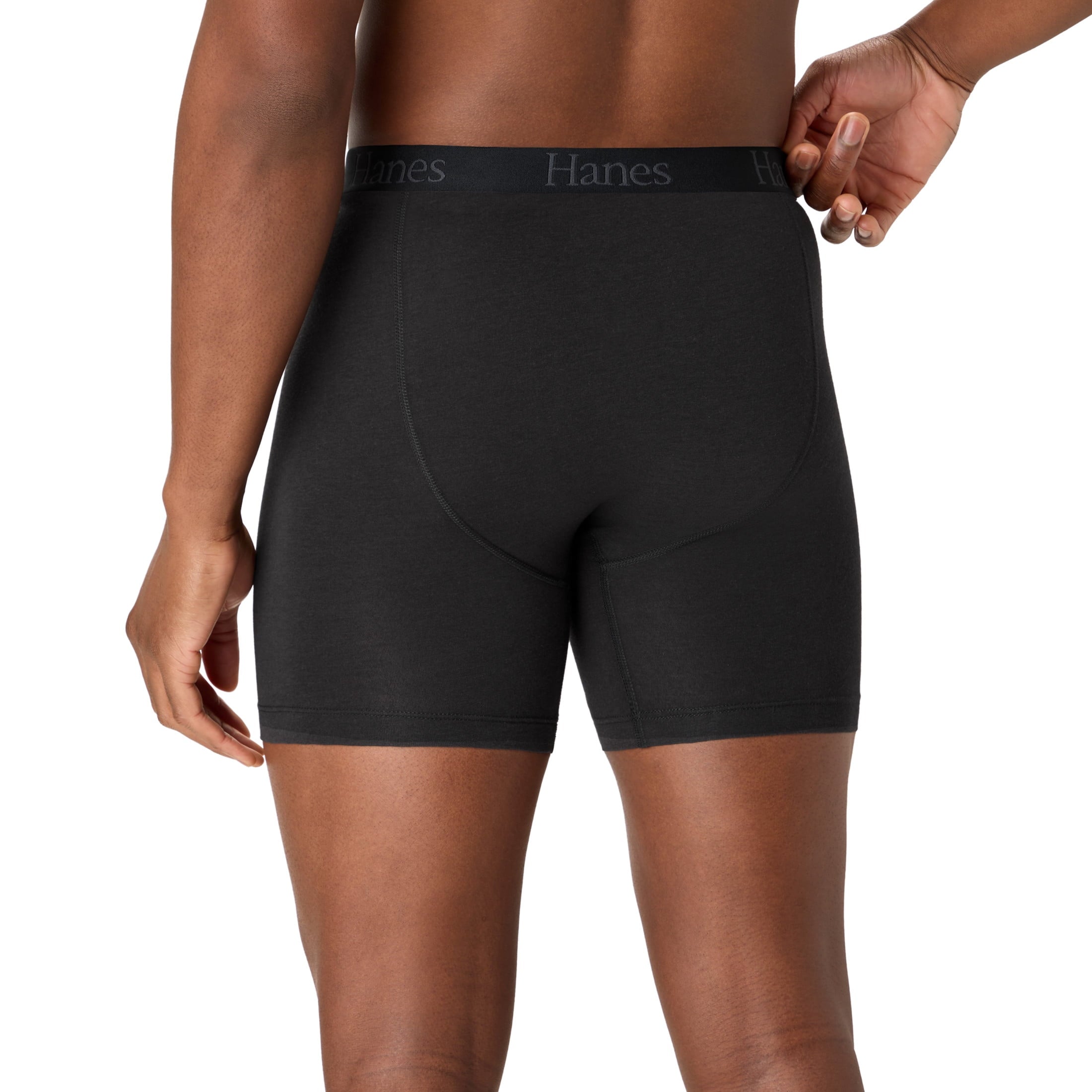 Hanes Mens Underwear Boxer Briefs, 3-Pack, Comfort Flex Fit Total Support Pouch, Moisture Wicking