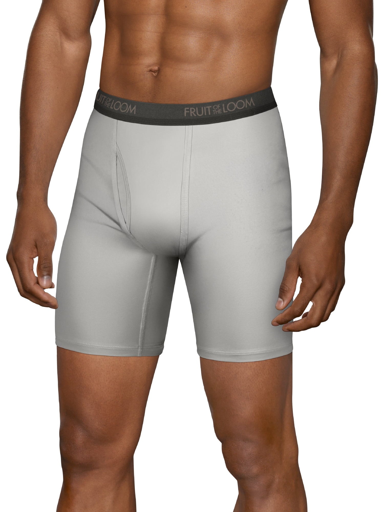 Fruit of the Loom Men's Micro-Stretch Long Leg Boxer Briefs, 5-Pack