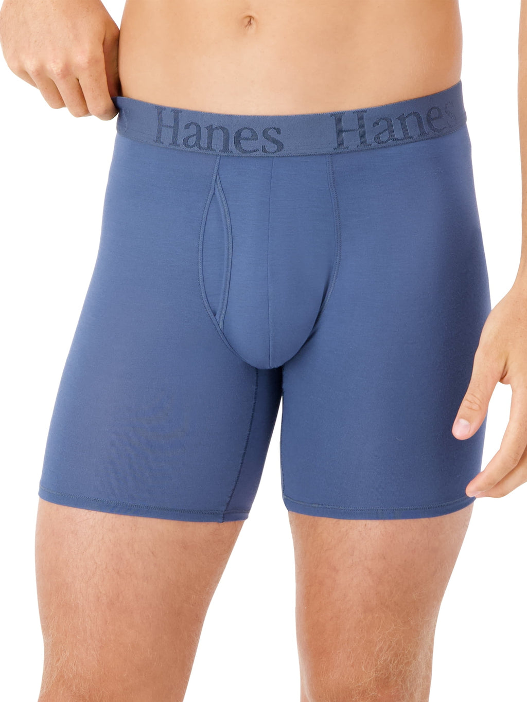 Hanes Originals Men's SuperSoft Boxer Brief Underwear Pack, Black/Grey/Print, 3-Pack