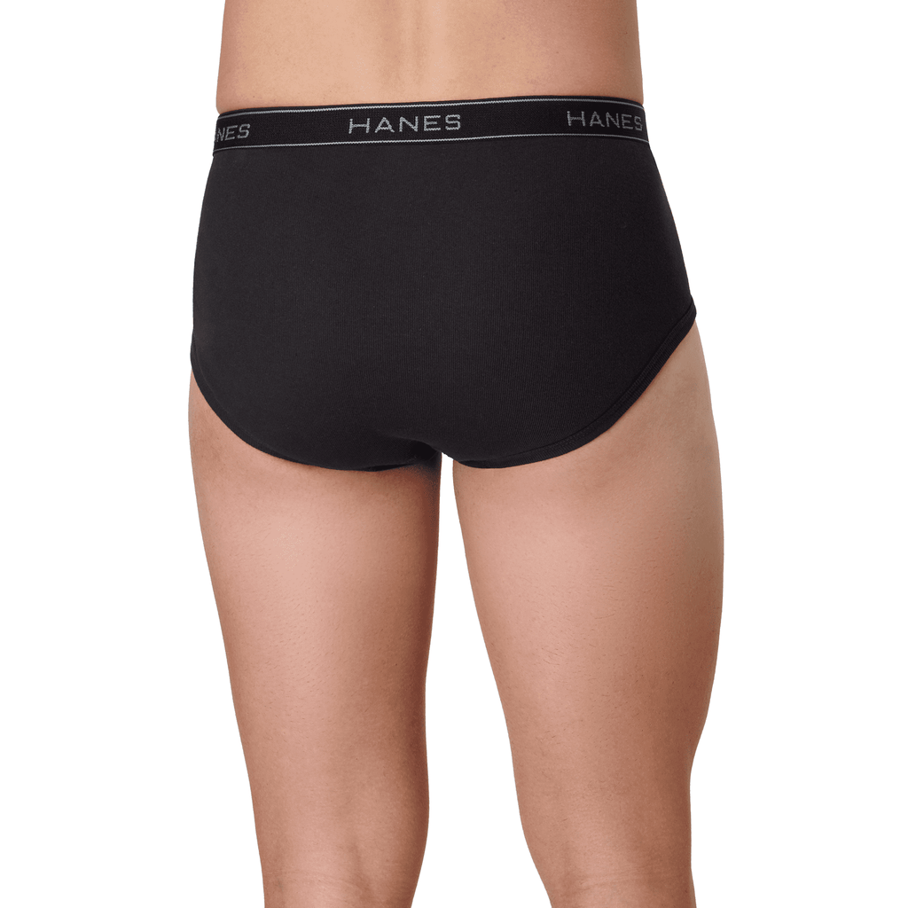 Hanes Men's Underwear Briefs Pack, Mid-Rise, ComfortSoft Waistband, 6-Pack Assorted S