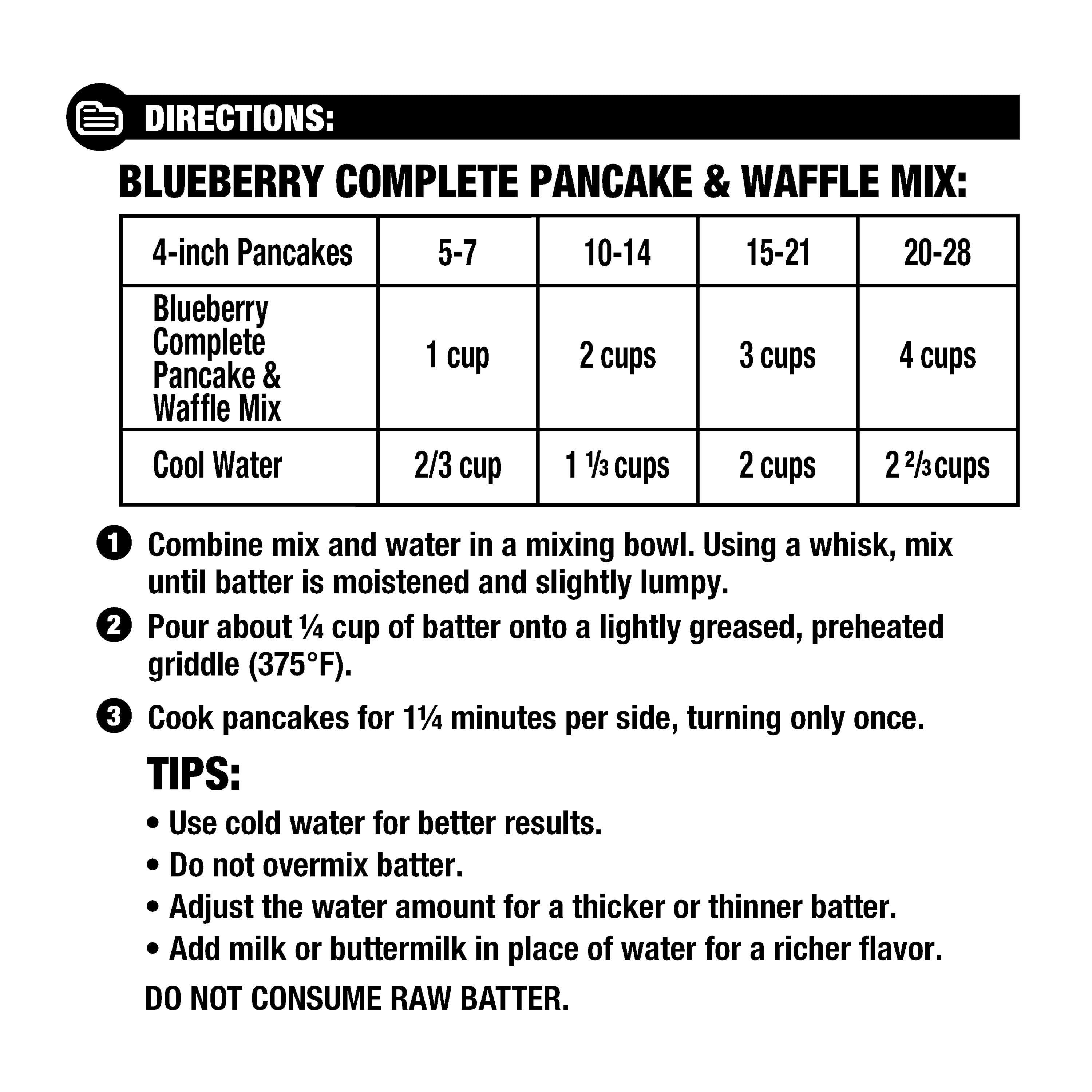 Great Value Complete Blueberry Pancake & Waffle Mix, 28 oz