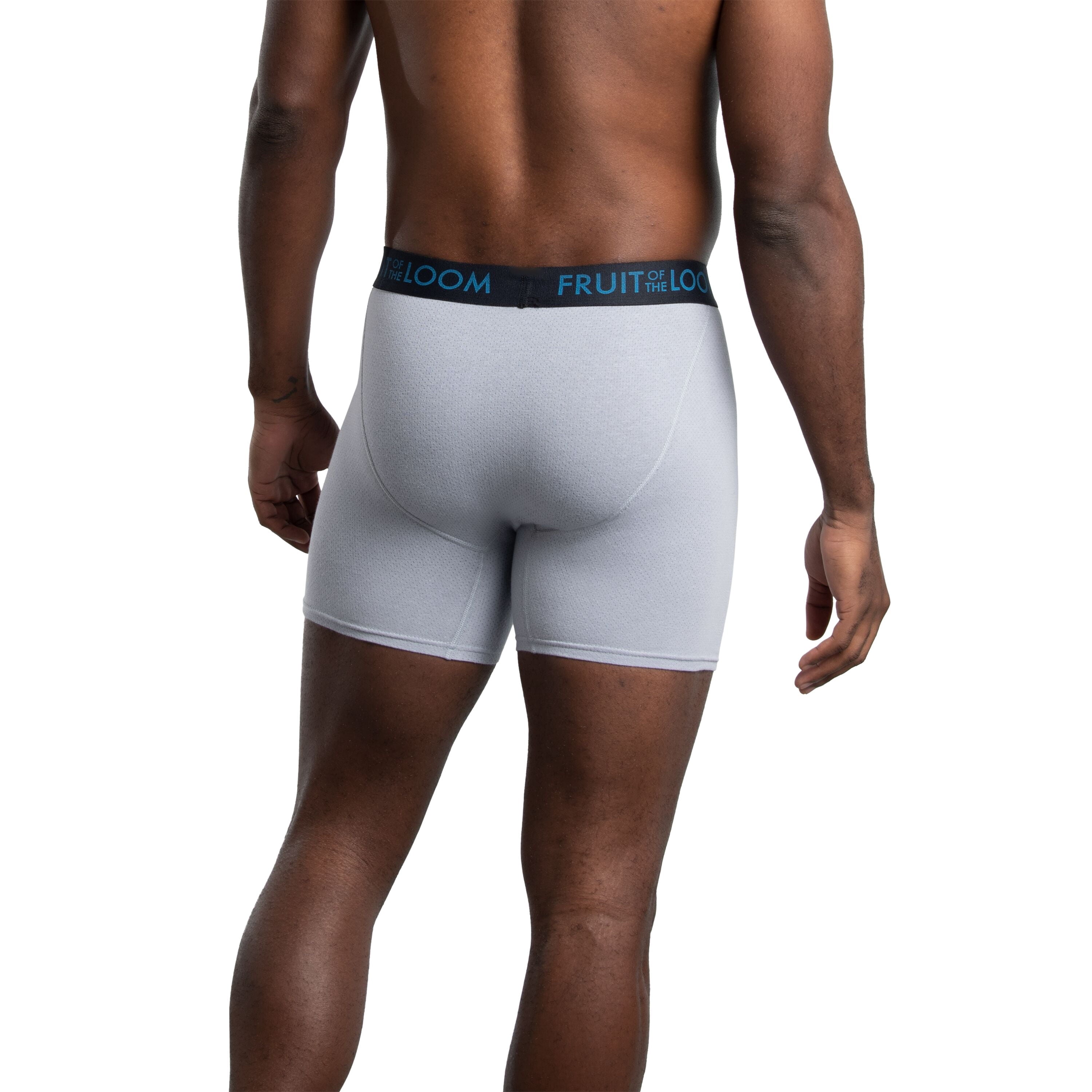 Fruit of the Loom Men's Breathable Cotton Micro-Mesh Boxer Briefs, 3-Pack