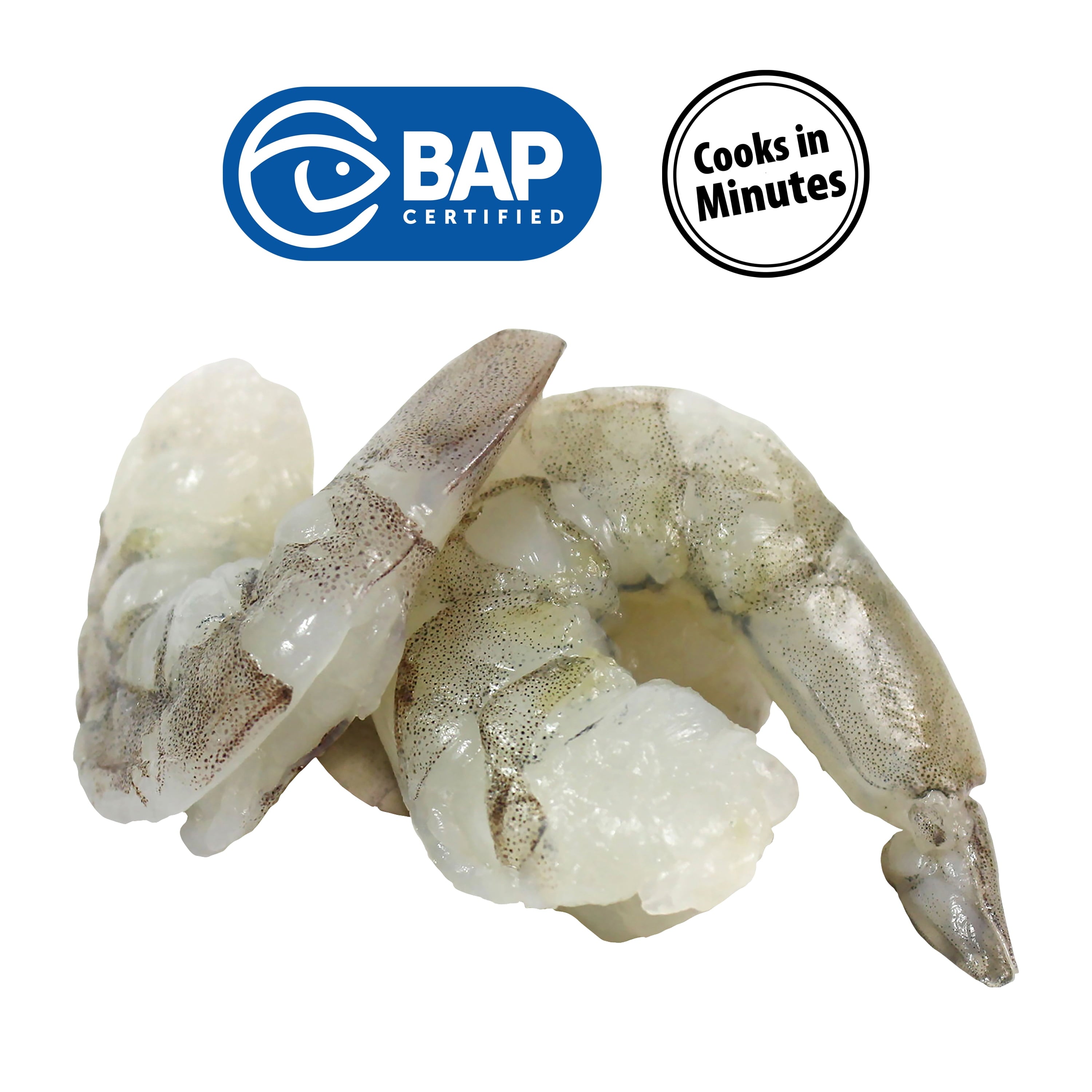 Great Value Frozen Raw Jumbo Tail-off Shrimp, 16 oz Bag (21-30 Count per lb)