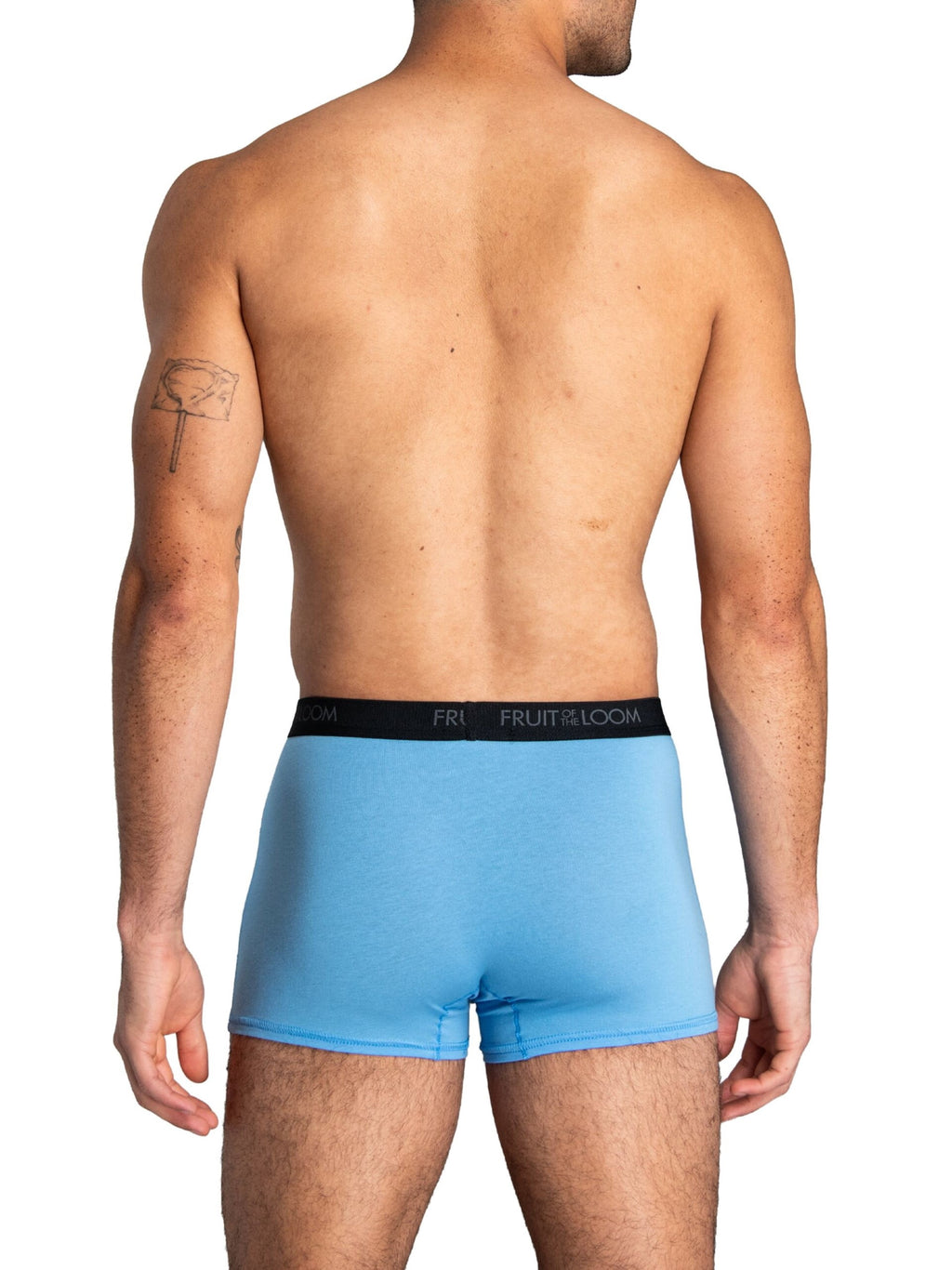 Fruit of the Loom Men's Cotton Stretch Trunk, Short Leg Boxer Brief Underwear, 6-Pack