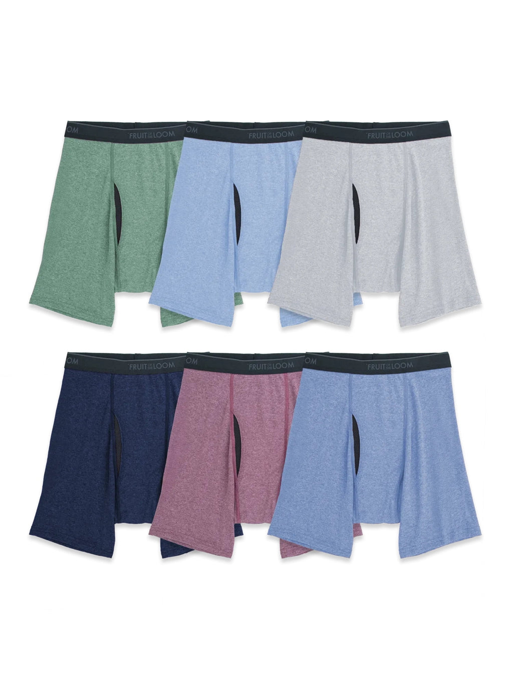Fruit of the Loom Men's CoolZone Boxer Briefs, Moisture‑Wicking, Mesh Fly, No Ride Up, Multipacks, Sizes S-3XL