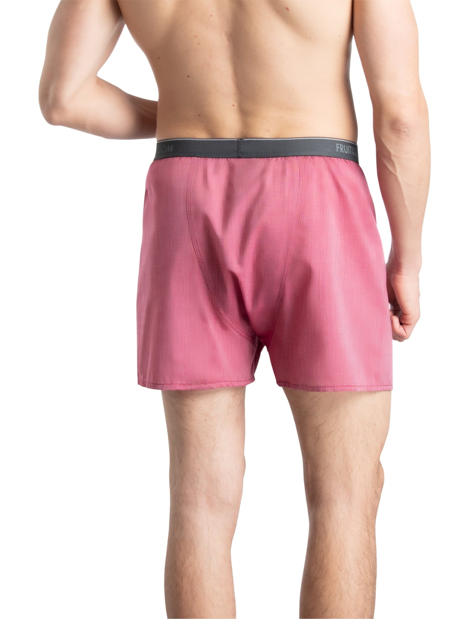 Fruit of the Loom Men's Boxers - Relaxed Fit, Soft Woven Cotton Blend Underwear, 5-Pack