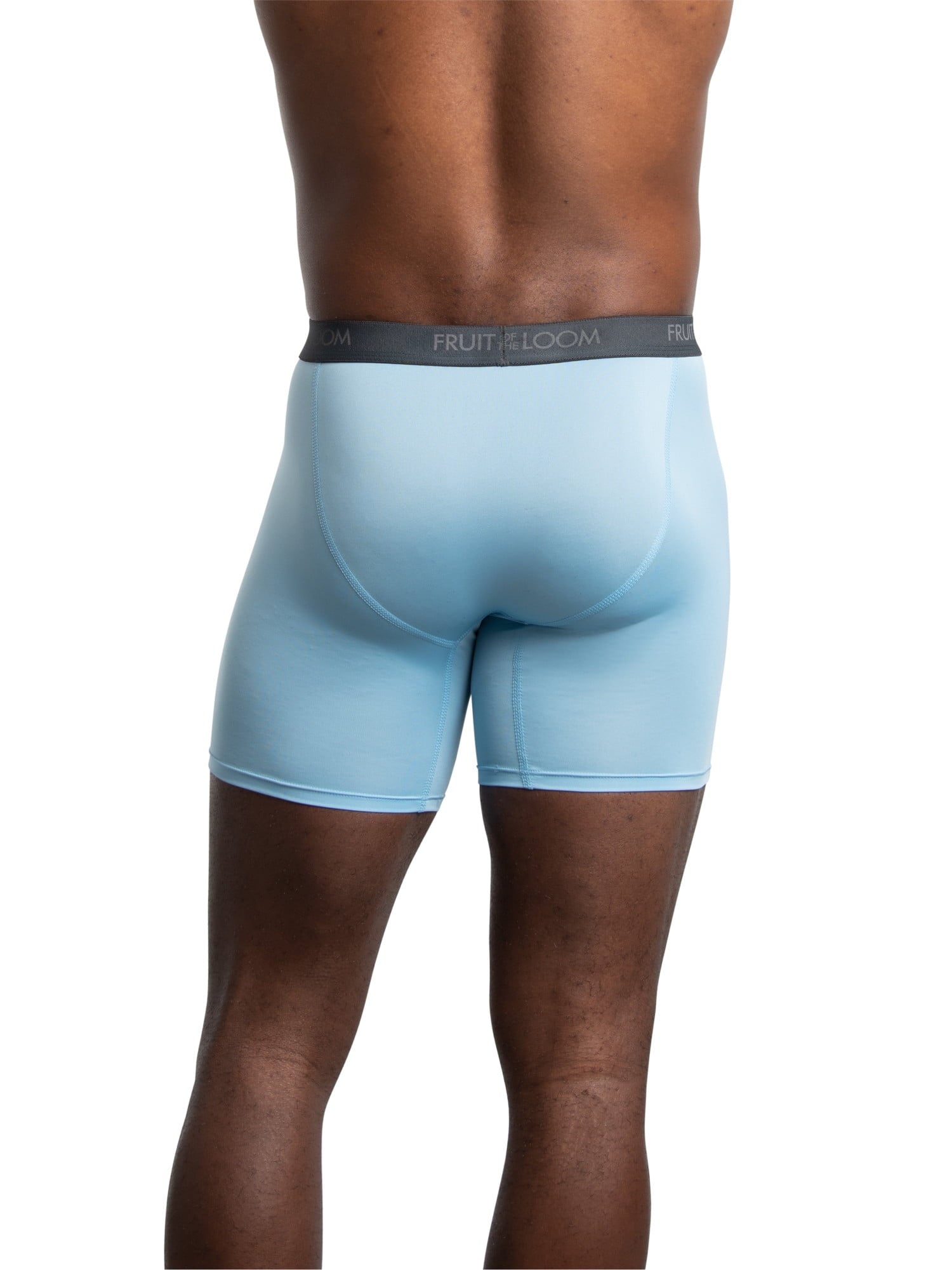 Fruit of the Loom Men's Micro-Stretch Ribbed Boxer Briefs, 6-Pack
