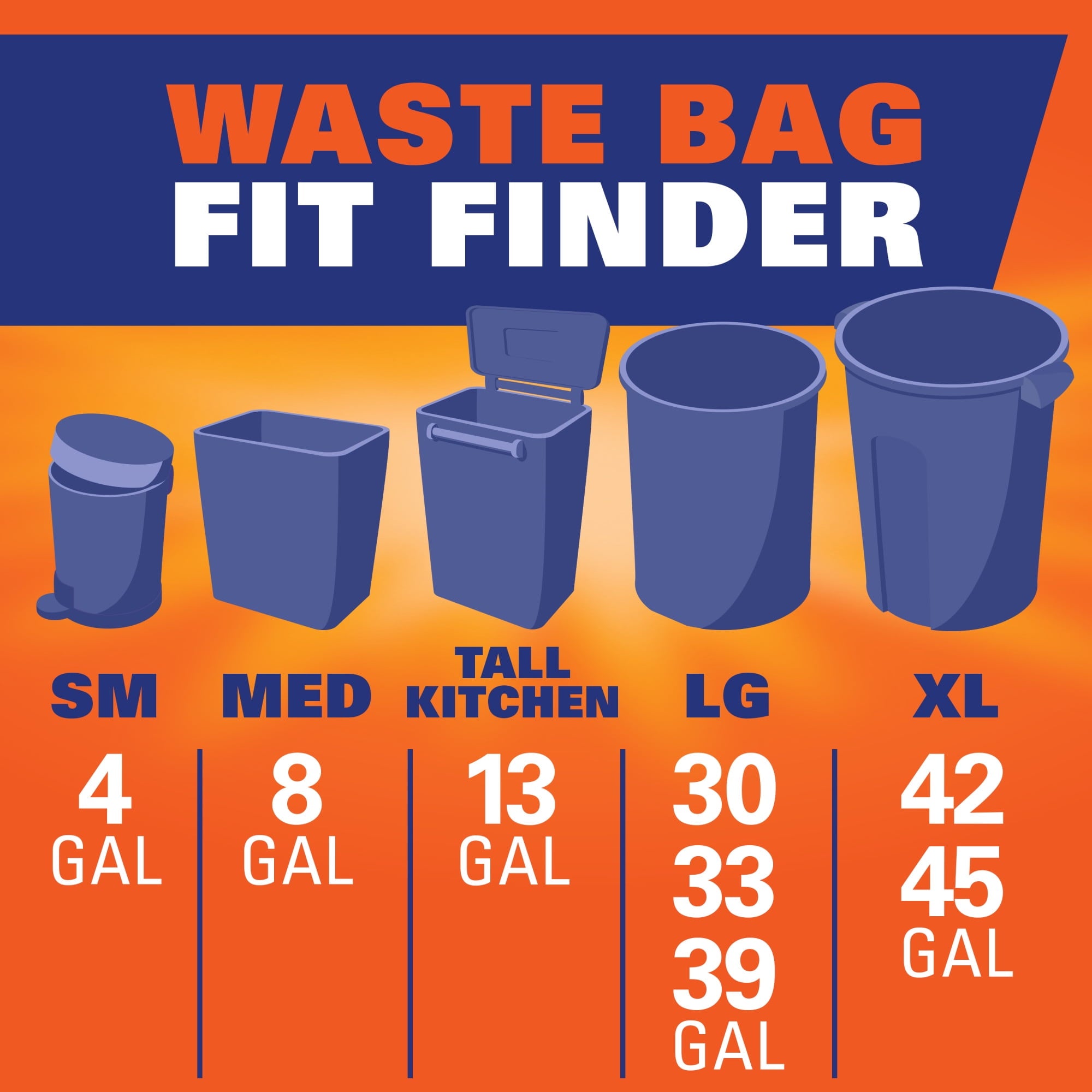 Hefty Ultra Strong 13 Gallon Trash Bags, Tall Kitchen Trash Bags, White, Fabuloso Lavender Scent, 120 Bags