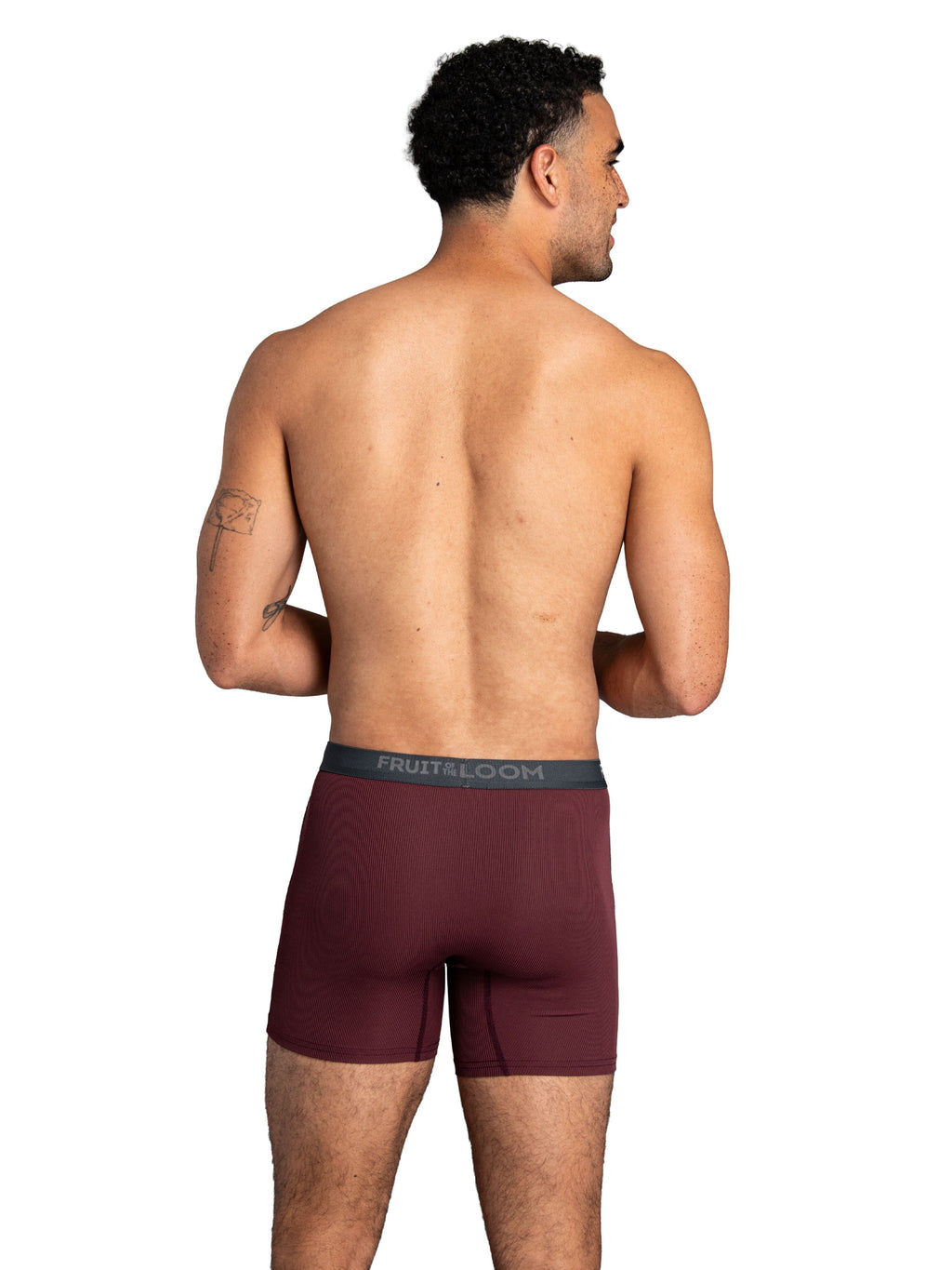 Fruit of the Loom Men's Micro-Stretch Ribbed Boxer Briefs, 6-Pack