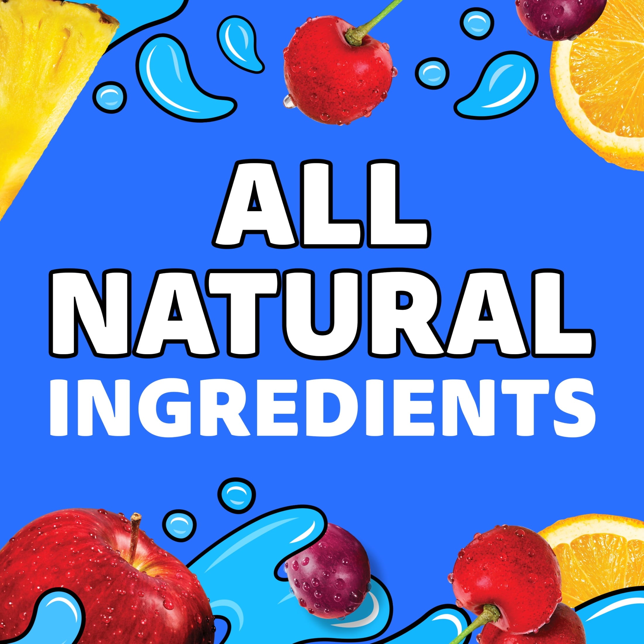 Capri Sun Flavored with Other Natural Flavor Juice Drink Blend, 30 Pouches, for School Lunches and On-the-Go Hydration, Fruit Punch, Strawberry Kiwi & Pacific Cooler, All Natural Ingredients, 6 fl oz