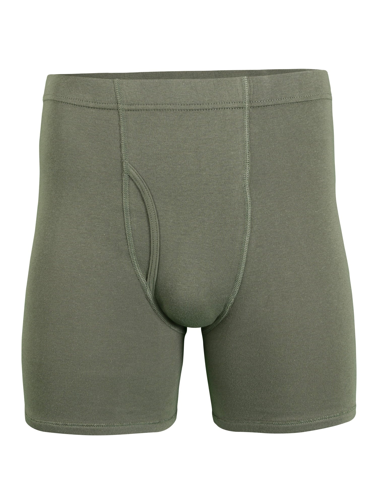Gildan Adult Men's Boxer Briefs With Covered Waistband, 5-Pack, Sizes S-2XL, 6" Inseam