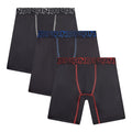AND1 Men’s Underwear Flex Mid Length Boxer Briefs, Underpants, 3 pack