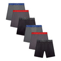 AND1 Men’s Underwear Flex Mid Length Boxer Briefs, 6 Pack