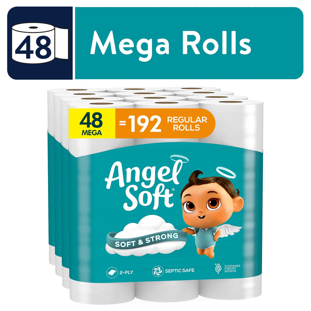 Angel Soft 2-Ply Toilet Paper, 36 Mega Rolls, 320 Sheets per Roll