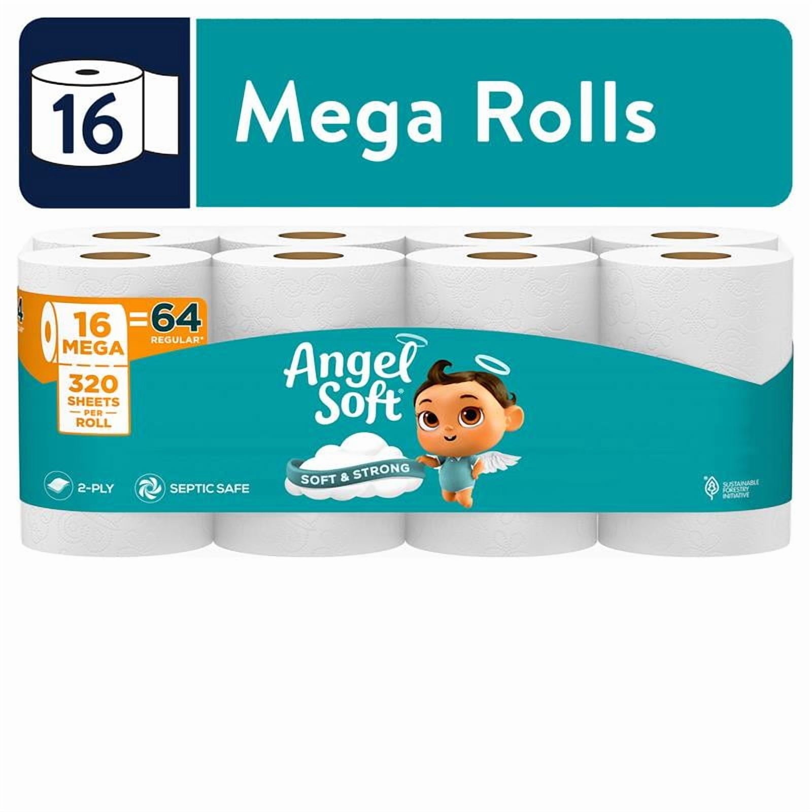 Angel Soft 2-Ply Toilet Paper, 36 Mega Rolls, 320 Sheets per Roll