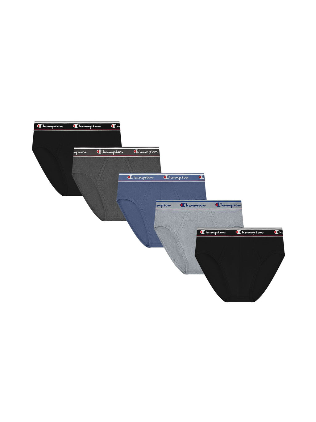 Champion Men’s Knit Boxers – 5 Pack Cotton Flex Underwear, Relaxed Fit with Button Fly, Sizes S–2XL