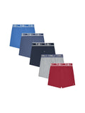 Champion Men’s Knit Boxers – 5 Pack Cotton Flex Underwear, Relaxed Fit with Button Fly, Sizes S–2XL