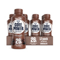 Core Power Protein Shake, Chocolate, 26g Bottle, 14oz, 12 Pack