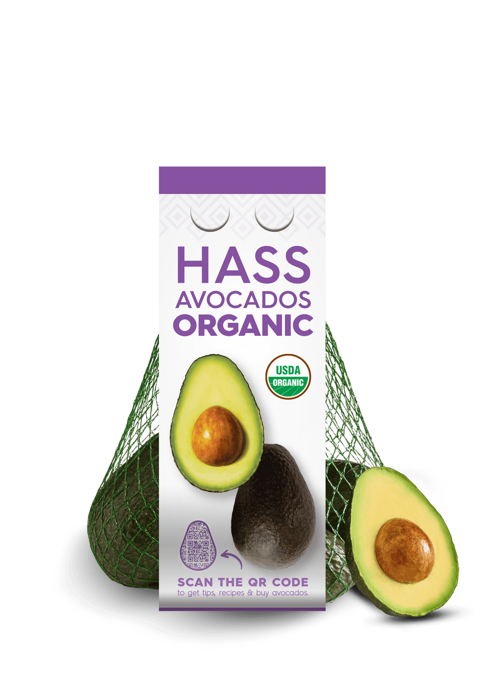 Fresh Hass Organic Bagged Avocados, 3-4 Count