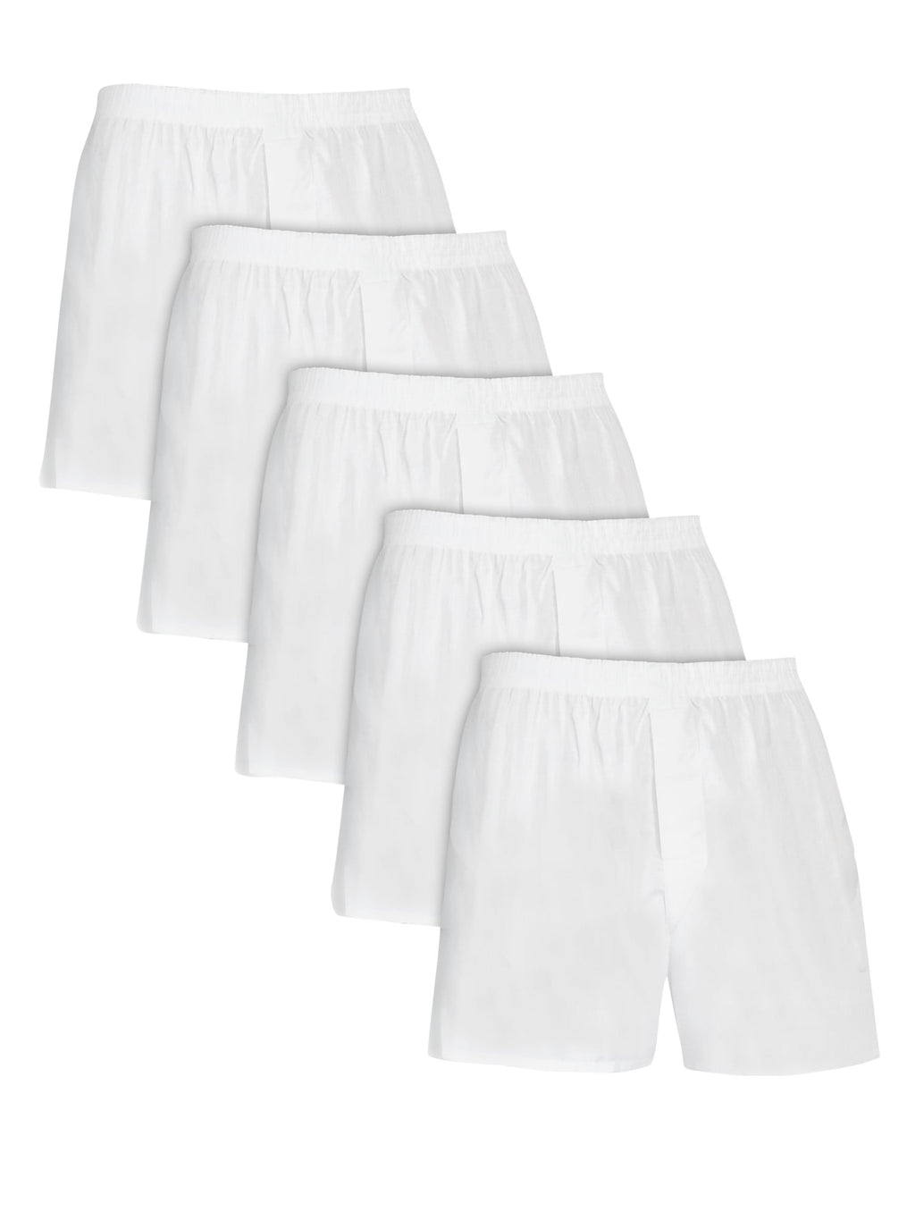 Fruit of the Loom Men's Boxers - Relaxed Fit, Soft Woven Cotton Blend Underwear, 5-Pack