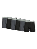 George Men's Cotton Stretch Regular Leg Boxer Briefs, 6-Pack