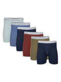 George Men's Regular Leg Boxer Briefs, 6-Pack