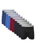 Gildan Adult Mens Boxer Briefs With Waistband, 10-Pack, Sizes S-2XL, 6" Inseam