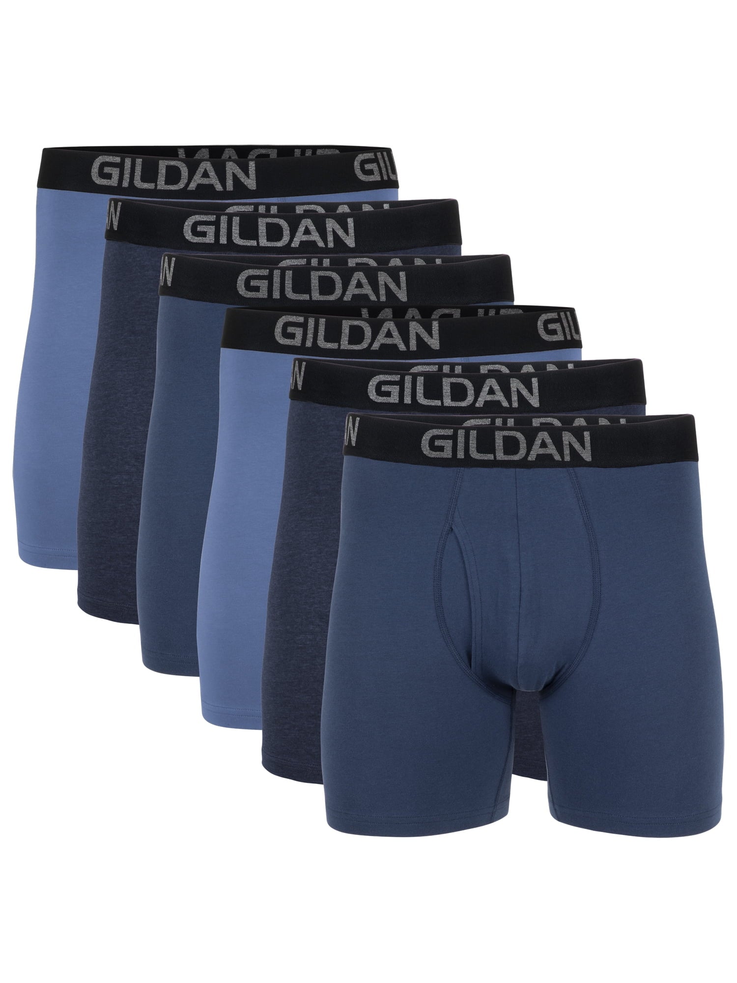Gildan Men's Cotton Stretch Boxer Briefs, 6-Pack, Sizes S-2XL