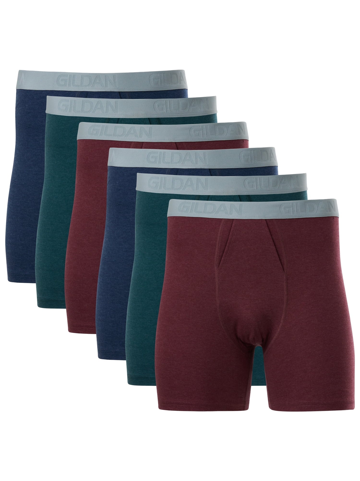 Gildan SoftStyle Adult Men's Boxer Briefs, 6-Pack, Sizes S-2XL