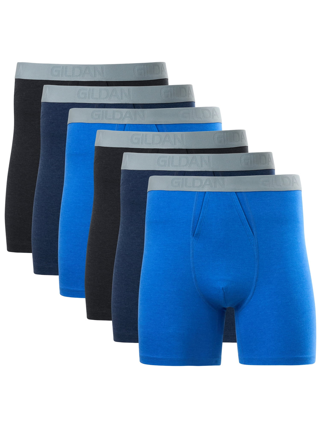 Gildan SoftStyle Adult Men's Boxer Briefs, 6-Pack, Sizes S-2XL