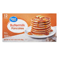 Great Value Buttermilk Pancakes, 16.5 oz, 12 Count (Frozen)